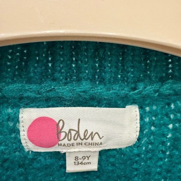 Boden Teal Sweater with Green Sequins - Picture 4 of 4